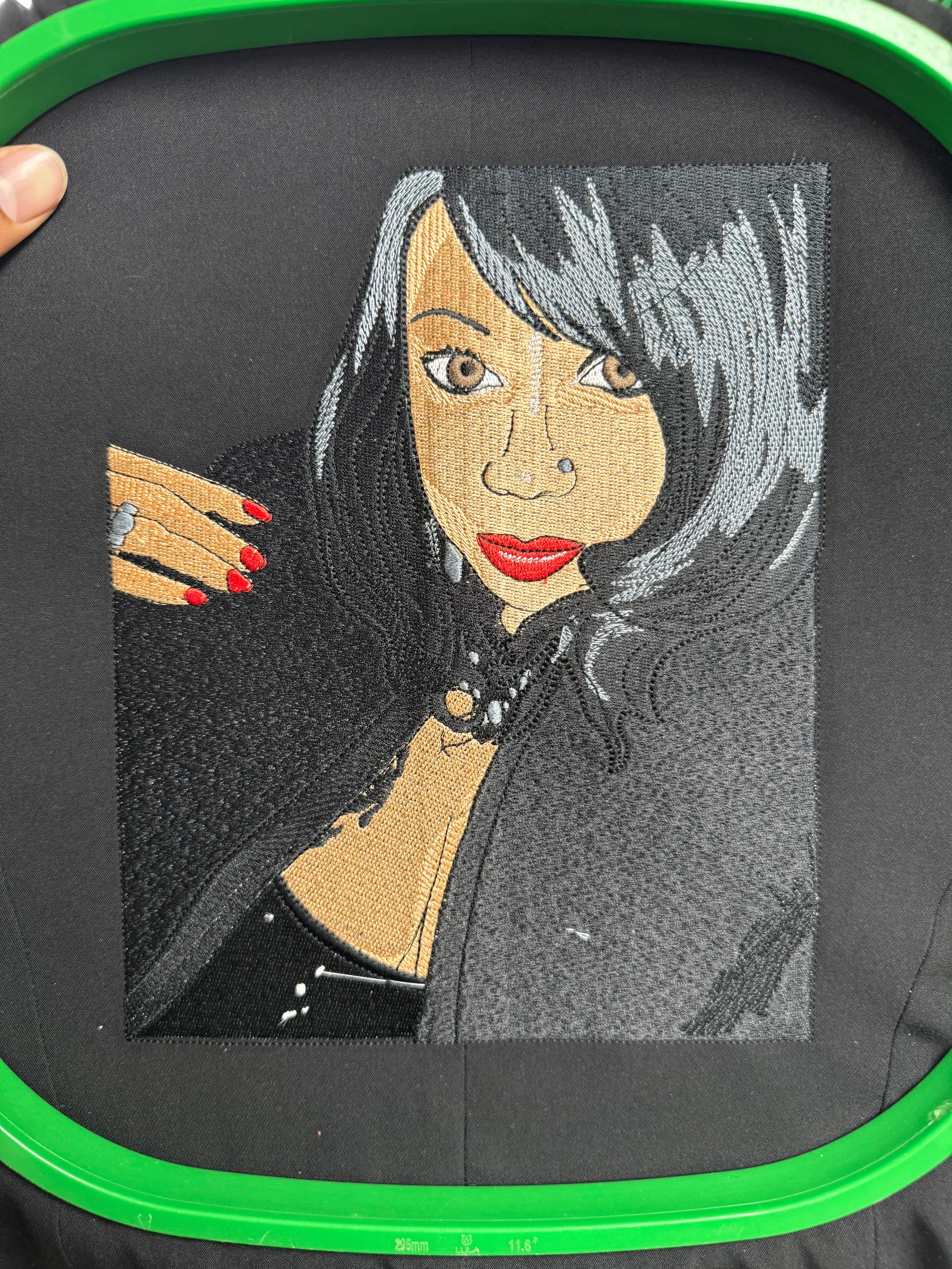 Framed Embroidery Portrait