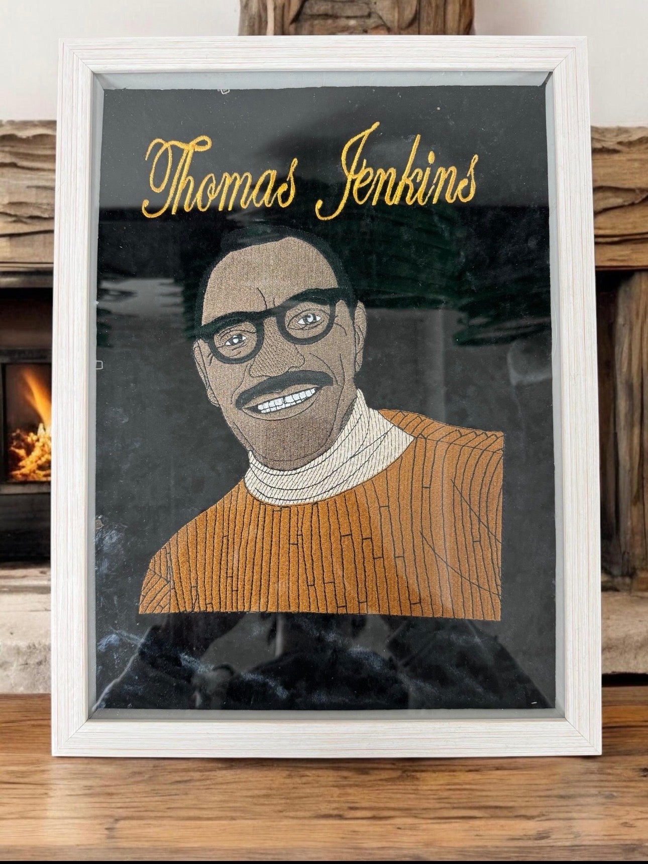Framed Embroidery Portrait